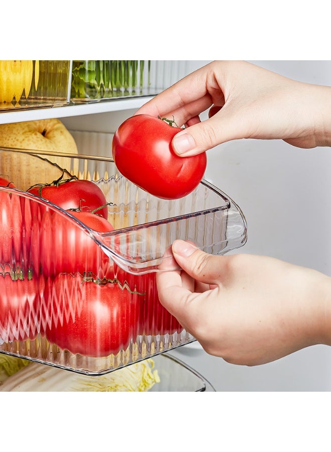 Noon East 6 Pack-Pet Multi-Use Fridge Organizer Bins With Wheel, Storage Containers Kitchen For Pantry And Home Organization - Image 2