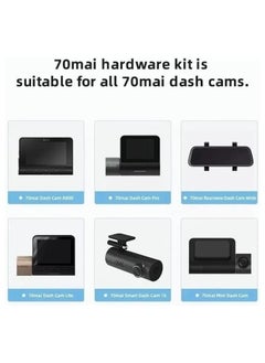 Generic طقم كابل سلكي 70mai لمراقبة مواقف السيارات لمدة 24 ساعة A500 A800 DashCam Widemidrive up02  - Image 3