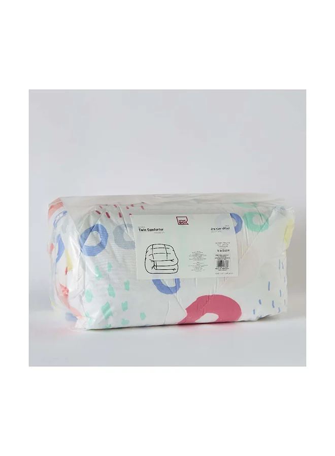 Home Box Nora Regina Twin Microfibre Reversible Comforter 220 x 160 cm