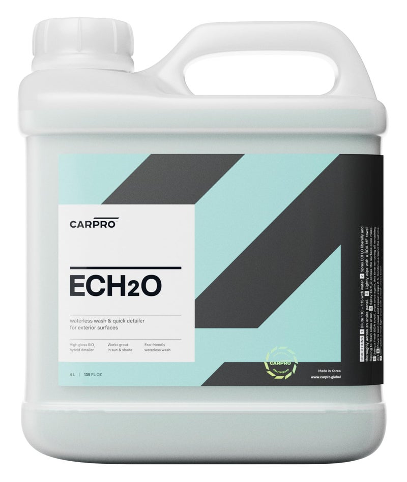 CARPRO ECH2O Waterless Wash, High Gloss Detail Spray, Rinse-Less Wash, and Clay Lubricant Concentrate - 4 Liter (135oz) - Image 1