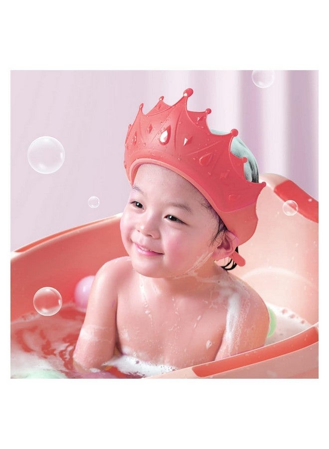 TAG CREATION Baby Shower Cap Shield, Shower Cap for Kids, Visor Hat for Eye and Ear Protection for 0-9 Years Old Children, Cute Crown Shape Makes the Baby Bath More Fun.(Multicolor) - Image 3