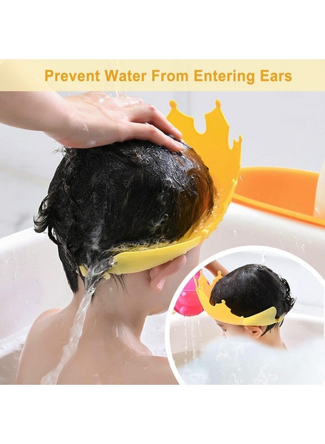 TAG CREATION Baby Shower Cap Shield, Shower Cap for Kids, Visor Hat for Eye and Ear Protection for 0-9 Years Old Children, Cute Crown Shape Makes the Baby Bath More Fun.(Multicolor) - Image 4