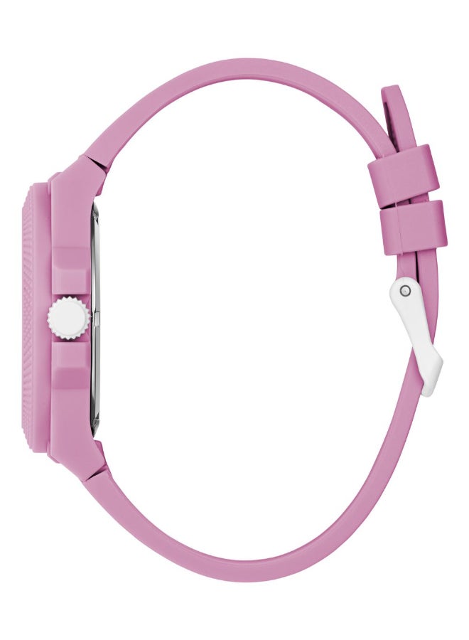 GUESS Pink PU Strap\Pink Dial\Pink Sustainable Nylon Case - Image 2