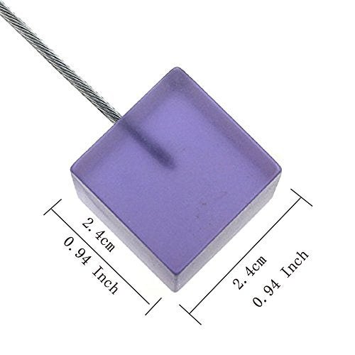 Xiaoyztan Memo Clips Holder,Purple Cube Table Number Holders,Paper Note Clip for Office Home Use, Office Memo Holders, Desk Accessories and Workspace Organizers,Pack of 10 - Image 2