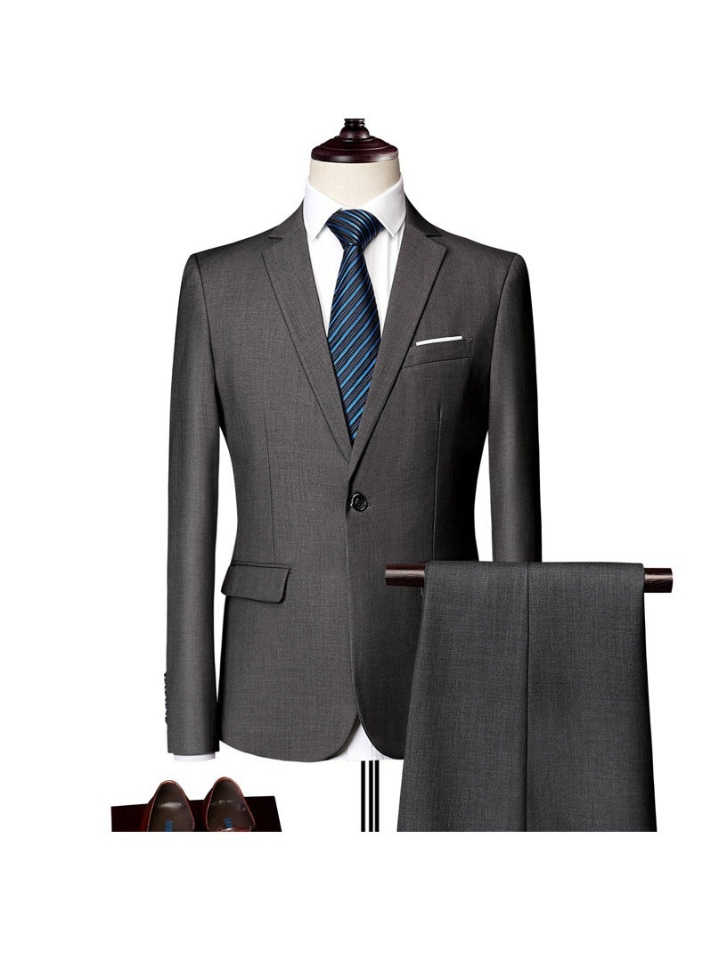 KUYING New Slim Fit Suit Set 