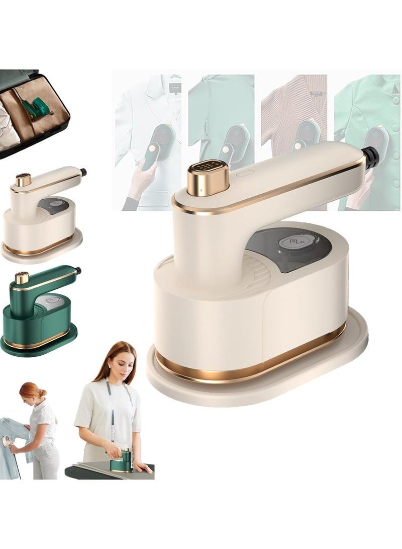 كيلا مكواة بخار صغيرة للسفر، مكواة بخار محمولة احترافية محمولة باليد بقدرة 1000 وات، تدور بزاوية 180 درجة، قابلة للطي، مناسبة للمنزل والسفر، مناسبة لمكواة البخار المنزلية والسفر - Image 1