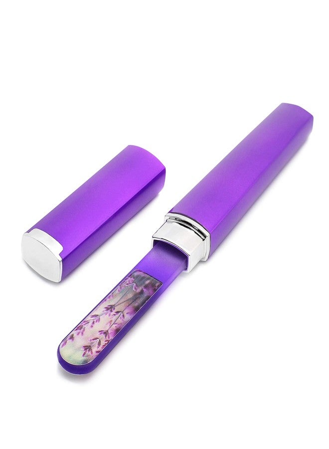 GLADZY 3D Czech Glass Nail File with Case - Crystal Nail File for Natural Nails, Double Sided Etched Surface, Comfort 3D Grip Handle, Professional Manicure Tool, Ethically Made in EU - Image 2