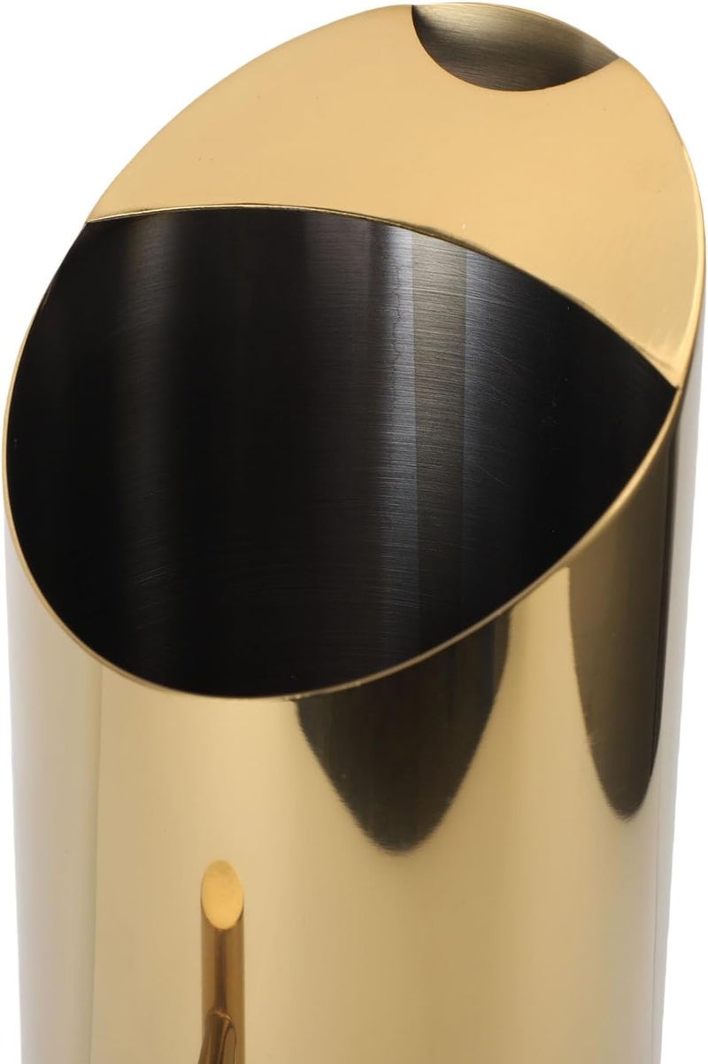 Stainless Steel Water Pitcher, 304 Stainless Steel Material, Large Capacity 2L, Spill Proof Design, Straight Sided Transparency, with Handle & Ice Guard, for IcedHot Tea, Juice, (Gold) - Image 2