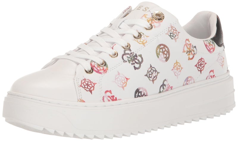 GUESS Women's DENESA Sneaker, Floral Multi 140, 7 - Image 4