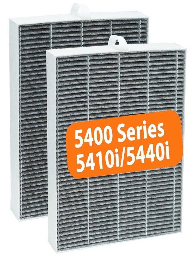 بي بي تي بام بوتس فلتر BBT BAMBOOST 5400 المدمج متوافق مع أجهزة تنقية الهواء Blueair DustMagnet 5400 Series، 5410i، 5440i، فلتر HEPA مزدوج في واحد Dustmagnet 5400 المدمج، عبوة من قطعتين - Image 1