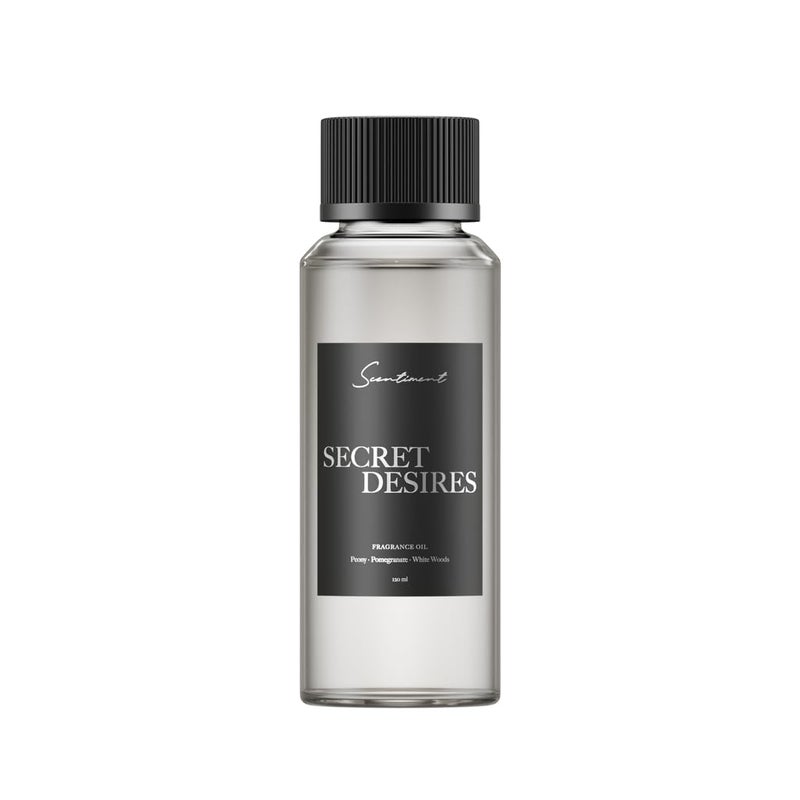 Scentiment Diffuser Oil - Secret Desires | Aromatherapy Fragrance | Inspired by 5-Star Hotels | Notes of Lemon CrÃ¨me, Vanilla, Raspberry, Pomegranate & Peony (120 mL) - Image 1