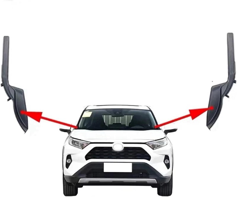 QASULER Windshield Wiper Trim Cover for Toyota RAV4 2019-2022 - Image 4
