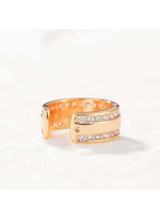 Mevecco Women Ear Cuff Earring Gold Non Pierced Ear Cartilage Clip on Wrap Hoop 14K Gold Filled Tiny Boho Beach Simple Minimalist Delicate Handmade Hypoallergenic Jewelry Gift-Sold as Single/Pair - Image 5