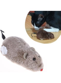 ® Wind-Up Cat Training Toy Furry Plush Mouse Catching Interactive Cute Fun Toy