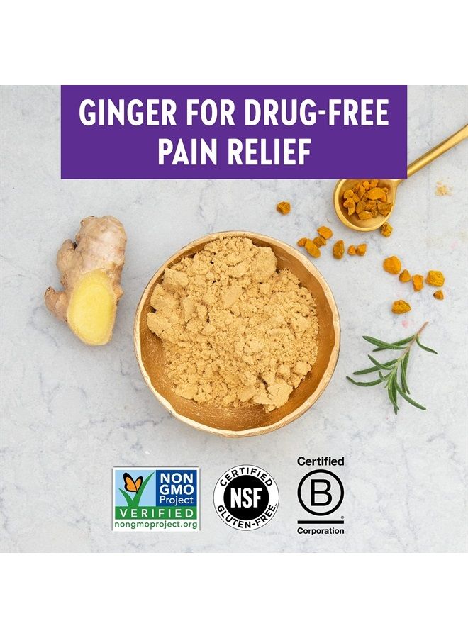 New Chapter Melatonin & Ginger Sleep Supplement, New Chapter Sleep Aid,  Restful Sleep and Pain Relief, Gluten Free and Non-GMO, 30 Vegetarian Capsules - Image 4