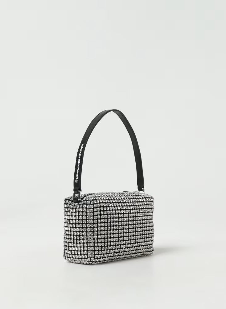 ALEXANDER WANG Borsa Heiress  Wang in tessuto con strass - Image 3