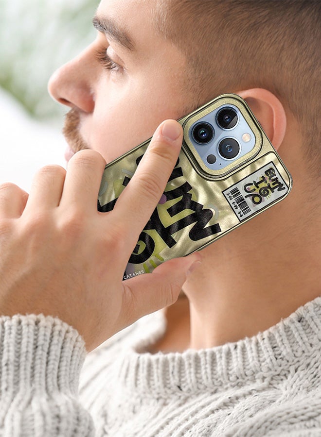 CATANES غطاء هاتف آيفون 13 برو ماكس غطاء رسالة تصميم جديد خلفي ناعم غلاف متين وعصري - Image 2