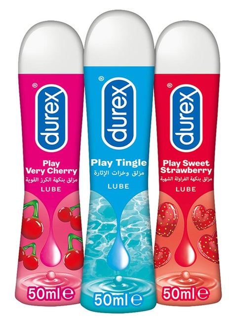 Lube Multi Pack Play Tingle With Cheeky Cherry And Sweet Strawberry Gel 50 ml