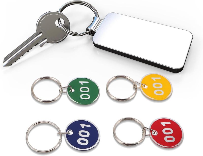 40pcs Numbered Double-Sided Metal Key Tags with Rings, Color-Coded Sauna Storage Hand Plates for Locker Identification and Key Management - Image 5