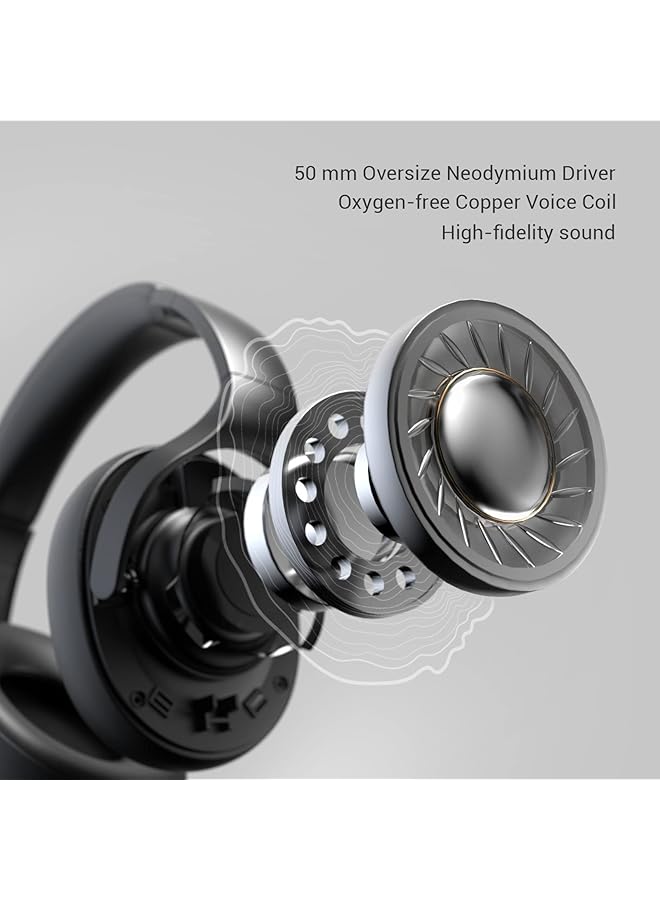 EKSA E4 Aircomfy Headsets With Microphone Noise Cancelling Over Ear Pc Headphones Crystal Clear Surround Sound 263G Ultra Lightweight 3.5Mm Wired Computer Headset For Laptop/Ps4/Ps5/Xbox/Switch - Image 2