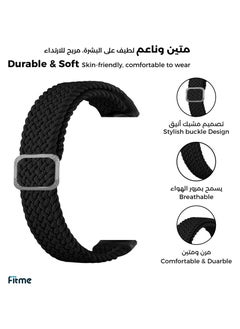 FITME Braided Nylon Fabric Strap For Xiaomi Mi Band 8 / Band 9  - Image 2