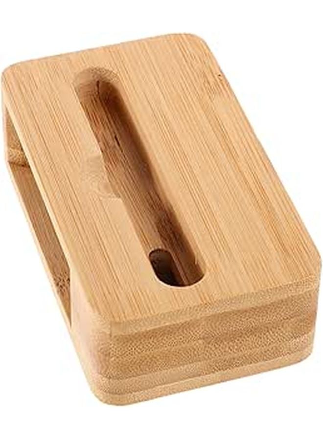 Wooden Portable Phone Amplifier Stand For Clearer Audio Video Calls Compact Design - Image 1