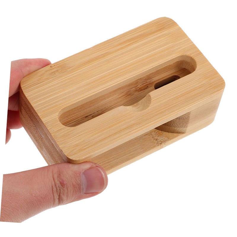 Wooden Portable Phone Amplifier Stand For Clearer Audio Video Calls Compact Design - Image 5