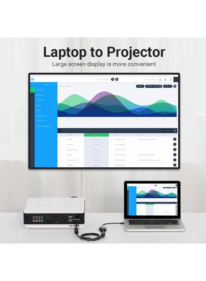 VENTION Micro HDMI to VGA Converter with Female Micro USB and Audio Port  0.15M Black Model # AGBBB - Image 3