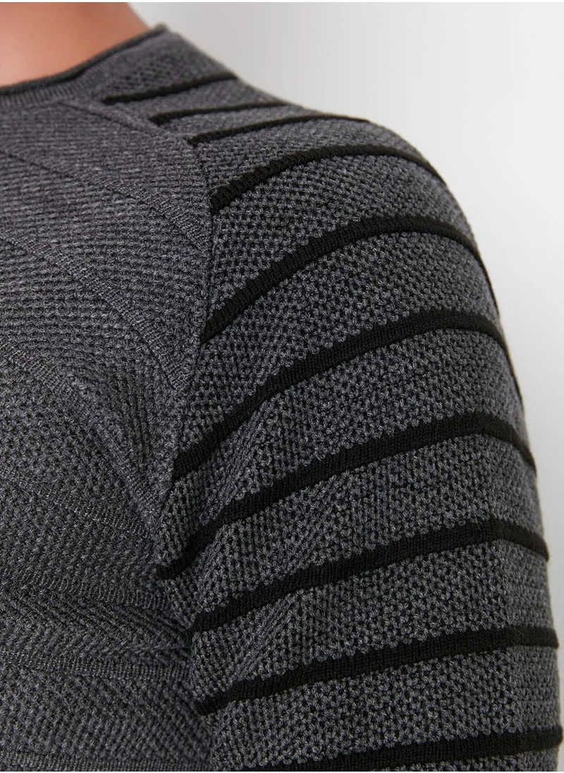 trendyol Stripe Detail Knitted Sweater