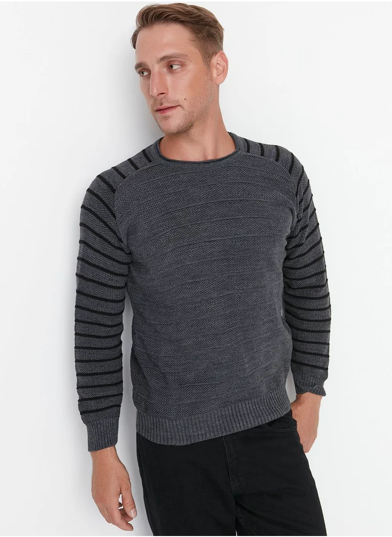 trendyol Stripe Detail Knitted Sweater