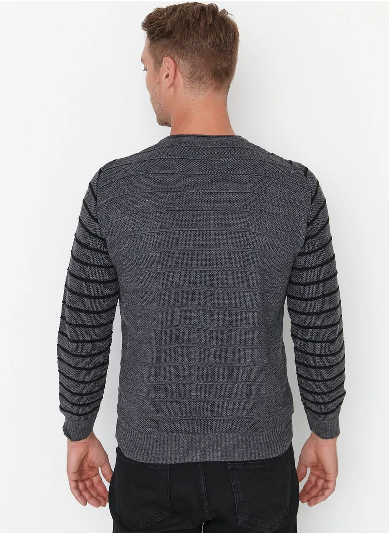 trendyol Stripe Detail Knitted Sweater