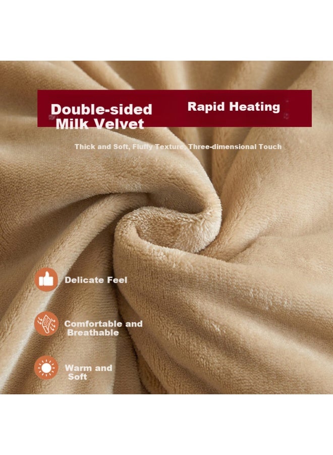 Muji Winter Thickened Milk Velvet Duvet Cover Single Double Flannel Cartoon Bedding Cover 200*230cm - Image 3