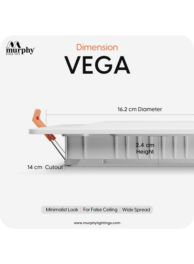 Murphy 15W Vega 3-in-1 Square LED Panel Ceiling Color Changing Light (Cool White/Warm White/Natural White, Pack of 4) - Image 4