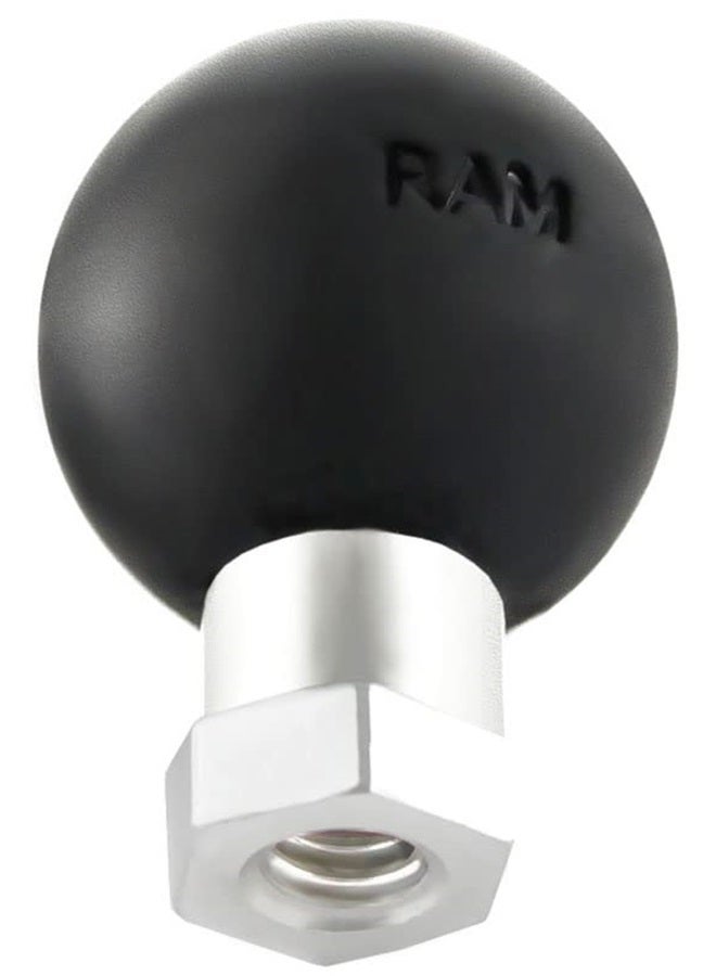 RAM Mounts Ball Adapter with 1/4" - 20" Female Threaded Hole and Hex Post RAM-B-337U with B Size 1" Ball