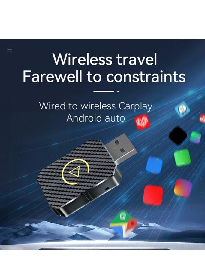 VICTGOAL Wireless Carplay Auto Adapter Plug&Play Smart AI Box BT Wireless Dongle for OEM Wired CarPlay/Andriod Auto Cars - Image 5