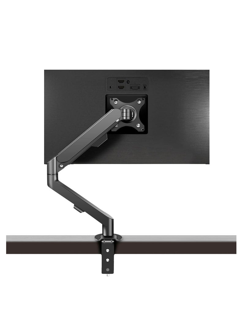 MIXDE Monitor Desk Mount Single Arm Stand, Full Motion Monitor Arm with Gas Spring for 17-30 Inch Computer Monitor  - Image 1