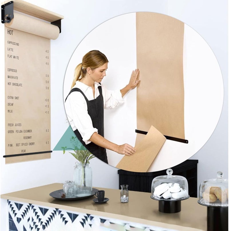 Bulletin Board Paper Butcher Paper Roll Holder，Includes 50m Long Kraft Paper Roll, for Kids Room Graffiti-Walls for Craft Poster Art Paper Roll Christmas Bouquet(15.7inch/40cm) - Image 3