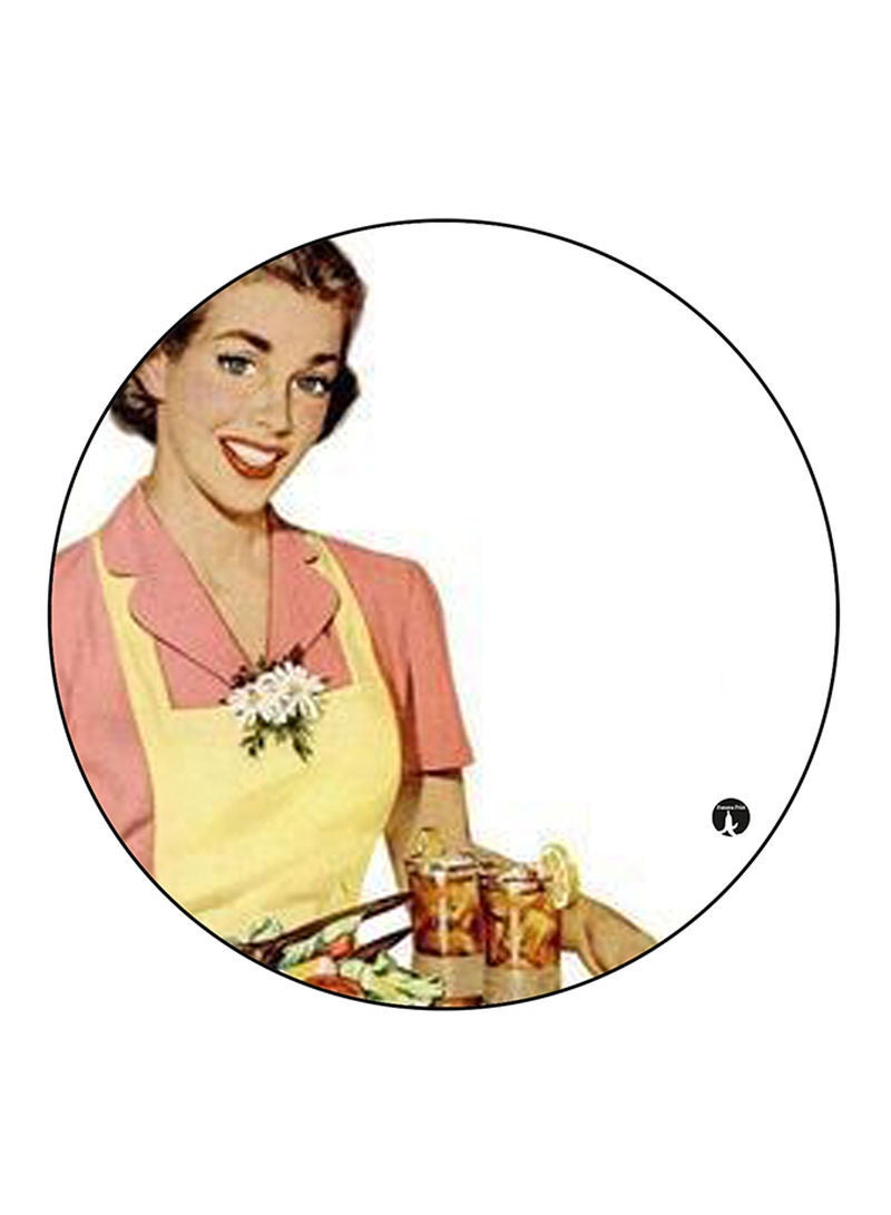 Vintage Art Printed Mouse Pad Multicolour