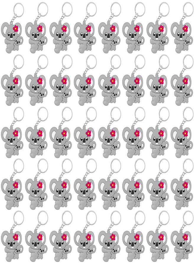 CiciBear 40 Pack Koala Keychains Party Decoration for Koala Themed Party, Animal Lover, Kids Birthday, Baby Shower - Image 1
