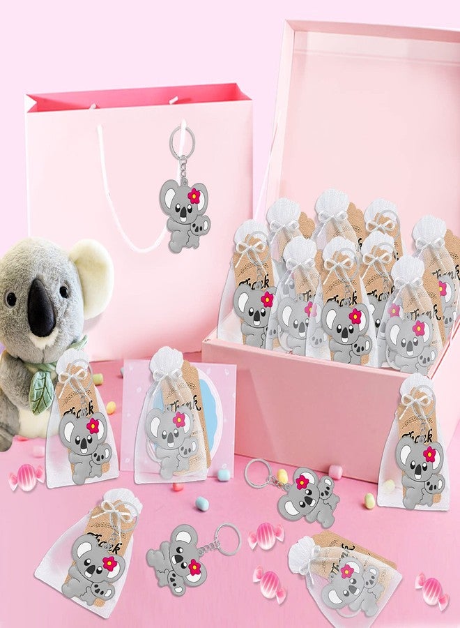 CiciBear 40 Pack Koala Keychains Party Decoration for Koala Themed Party, Animal Lover, Kids Birthday, Baby Shower - Image 5