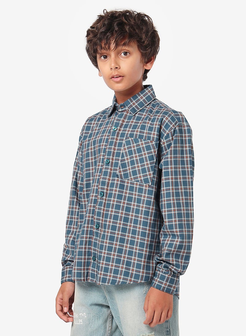 LILPICKS Boys Checkered Shirt  - Image 3