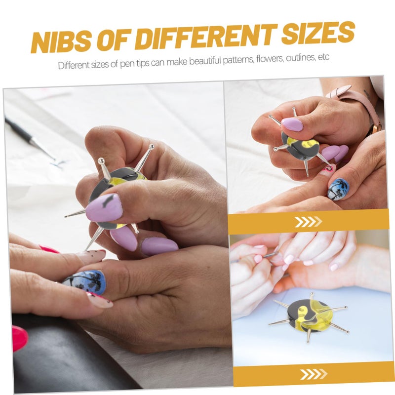 Multicolor Dotting Pen Acrylic Nail Art Tool Lightweight Easy Clean for Beginners Experts - Image 4