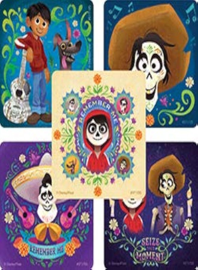 SmileMakers Disney Pixar Coco Movie Stickers - Prizes and Giveaways - 100 per Pack - Image 1