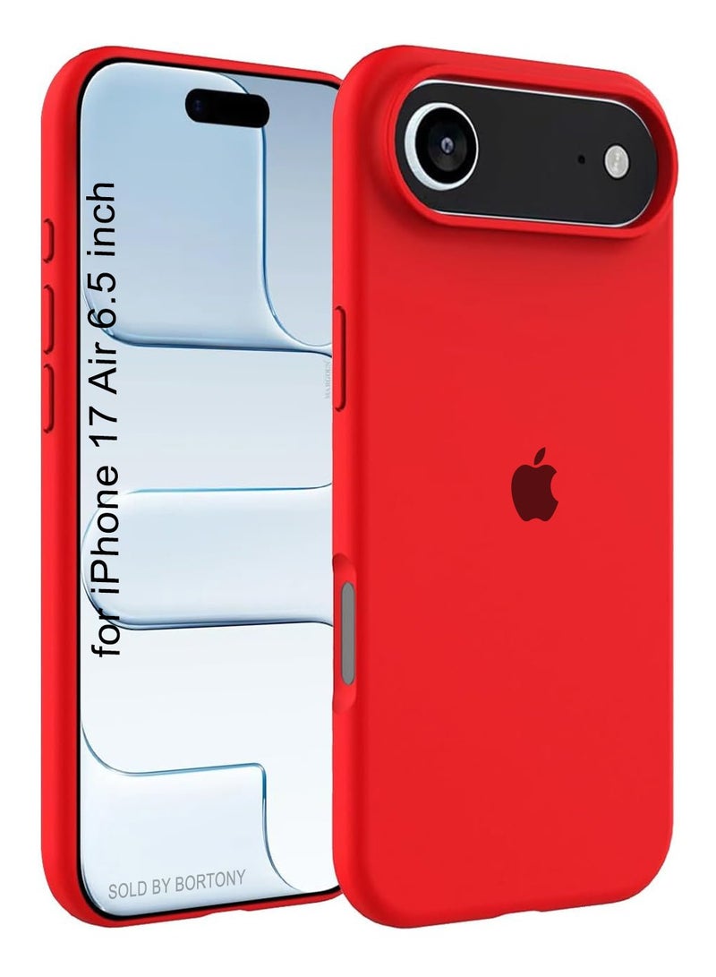 iPhone 17 Air Case Liquid Soft Silicone Slim iPhone 17 Air Cover with Inside Microfiber Lining Shockproof Protective Phone Case for iPhone 17 Air 6.5 inch - Image 1