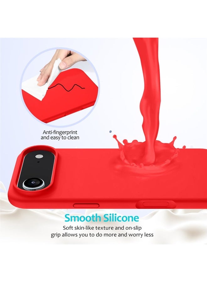 iPhone 17 Air Case Liquid Soft Silicone Slim iPhone 17 Air Cover with Inside Microfiber Lining Shockproof Protective Phone Case for iPhone 17 Air 6.5 inch - Image 5