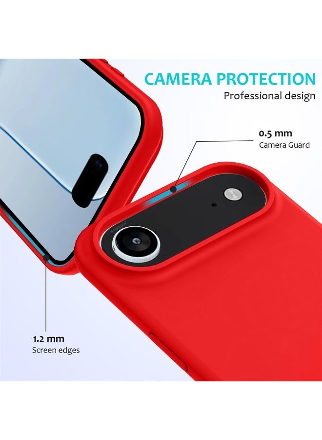 iPhone 17 Air Case Liquid Soft Silicone Slim iPhone 17 Air Cover with Inside Microfiber Lining Shockproof Protective Phone Case for iPhone 17 Air 6.5 inch - Image 4