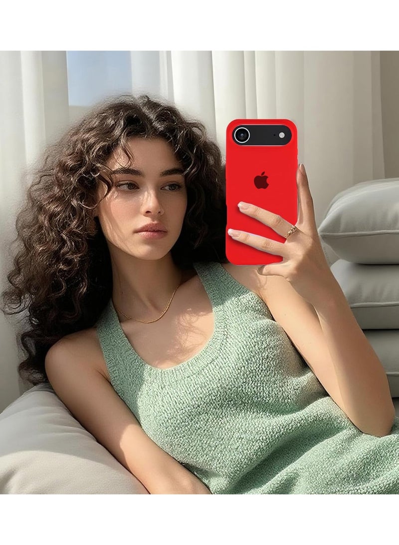 iPhone 17 Air Case Liquid Soft Silicone Slim iPhone 17 Air Cover with Inside Microfiber Lining Shockproof Protective Phone Case for iPhone 17 Air 6.5 inch - Image 3