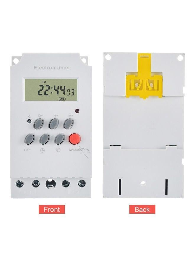 Electron Timer With LCD Display Clock White 15x7x12cm  - Image 2