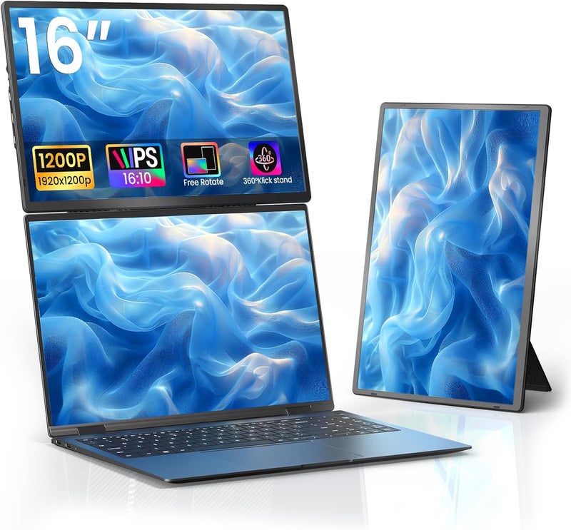 أوكير Portable Monitor for Laptop - Laptop Screen Extender HDMI USB C Travel External Display with Stand Gaming Monitor for PC MAC Switch Phone Computer Xbox PS4/5 - D1 - Image 1