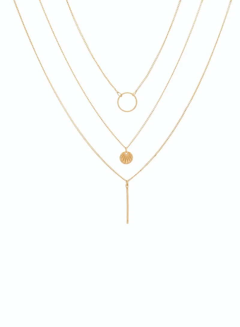 AMICA Contemporary Styled Layered Necklace